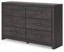 Hollivern Dresser and Mirror - Vida Furniture (Laredo,TX)