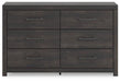 Hollivern Dresser and Mirror - Vida Furniture (Laredo,TX)