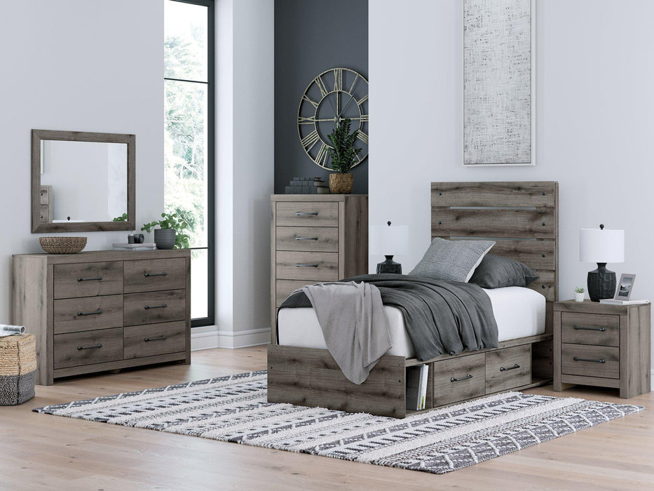 Graystorm Bed with Storage - Vida Furniture (Laredo,TX)