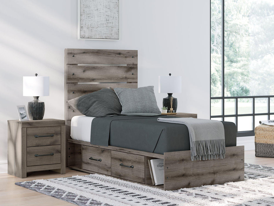Graystorm Bed with Storage - Vida Furniture (Laredo,TX)