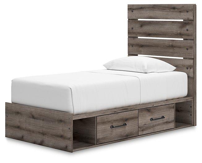 Graystorm Bed with Storage - Vida Furniture (Laredo,TX)