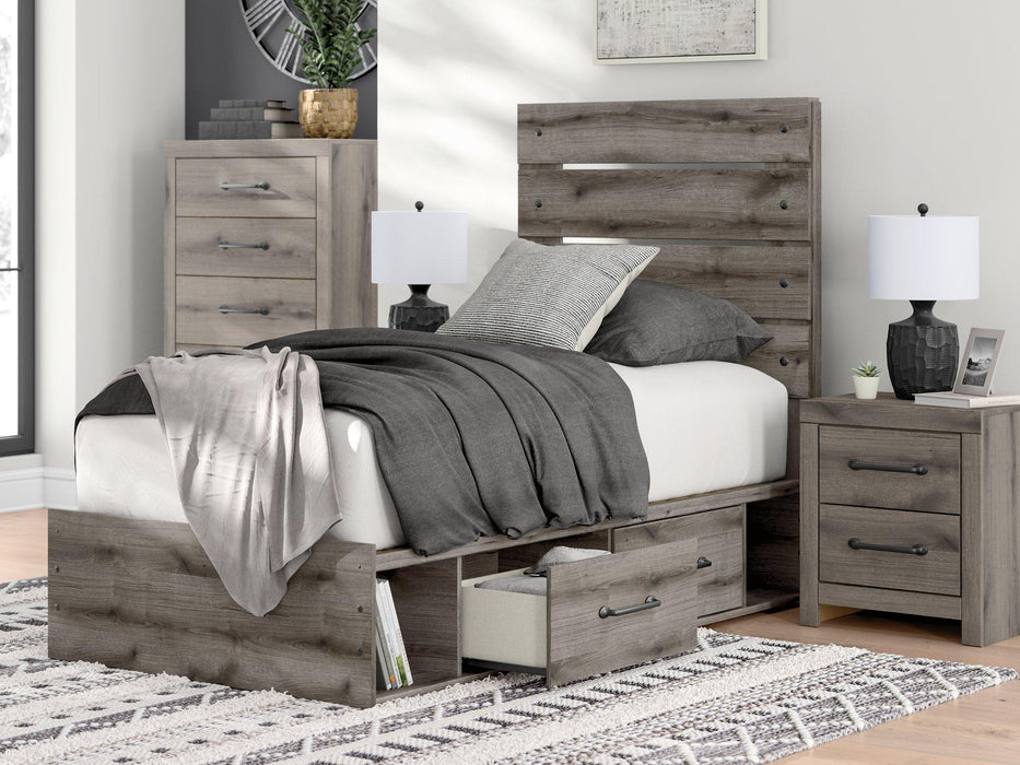 Graystorm Bed with Storage - Vida Furniture (Laredo,TX)