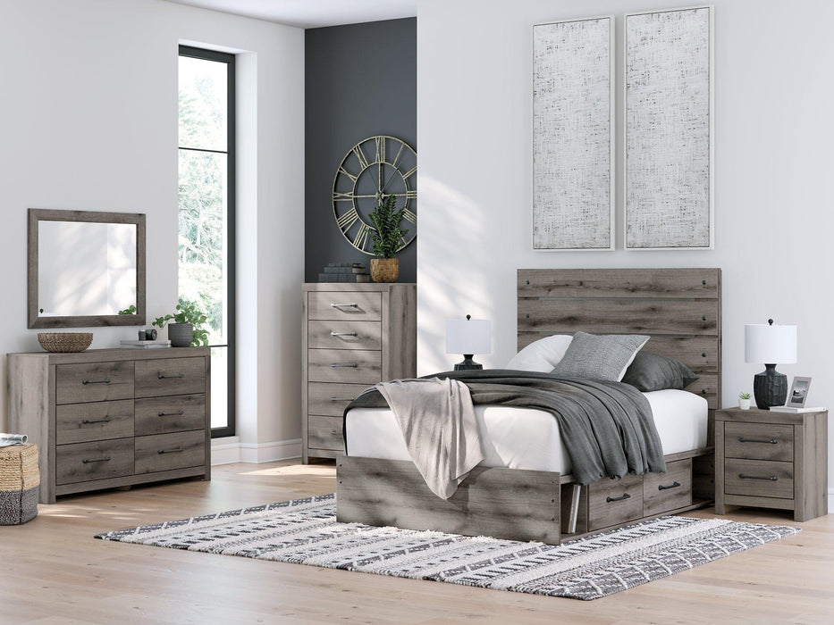 Graystorm Bed with Storage - Vida Furniture (Laredo,TX)