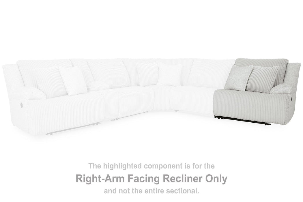 Top Tier Reclining Sectional with Chaise - Vida Furniture (Laredo,TX)
