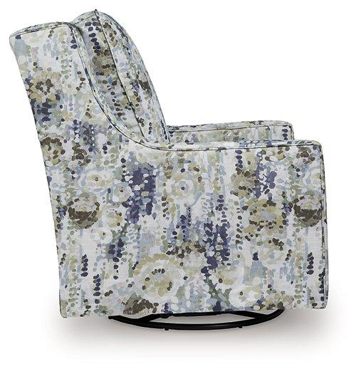 Dustinford Swivel Glider Accent Chair - Vida Furniture (Laredo,TX)