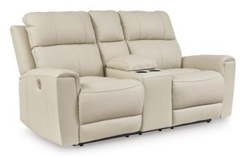 Dahlmoore Power Reclining Loveseat with Console - Vida Furniture (Laredo,TX)