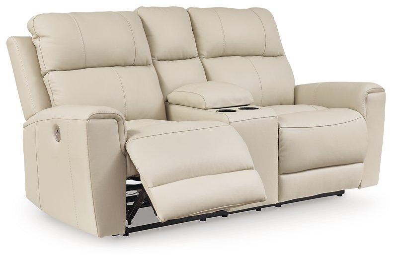 Dahlmoore Power Reclining Loveseat with Console - Vida Furniture (Laredo,TX)