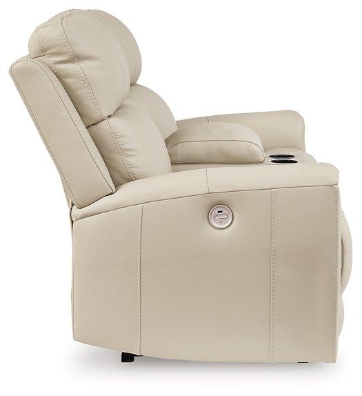 Dahlmoore Power Reclining Loveseat with Console - Vida Furniture (Laredo,TX)