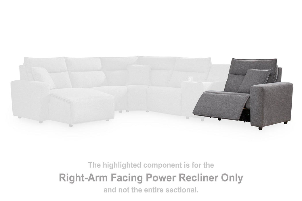 Modmax II Power Reclining Sectional with Audio Consoles - Vida Furniture (Laredo,TX)
