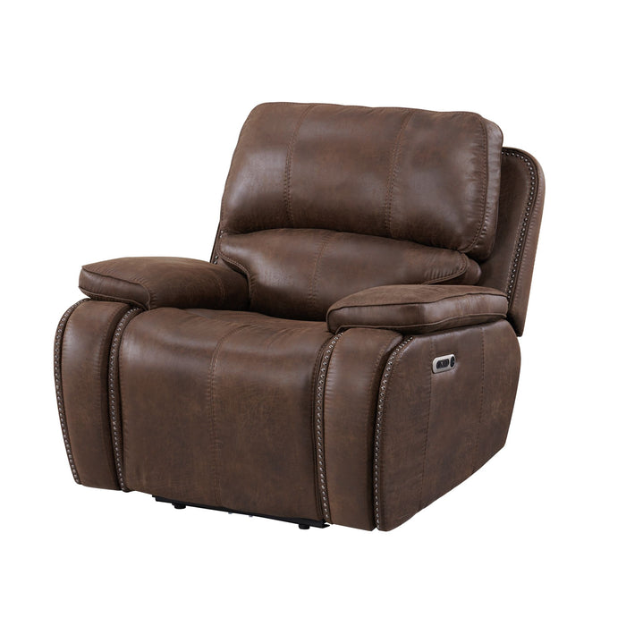 Atlantis 3PC Living Room Set in Heritage Brown-Sofa, Loveseat & Recliner - Vida Furniture (Laredo,TX)