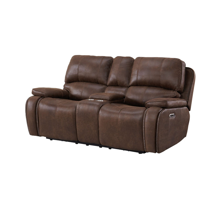 Atlantis 3PC Living Room Set in Heritage Brown-Sofa, Loveseat & Recliner - Vida Furniture (Laredo,TX)