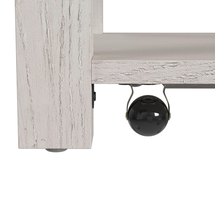 Avalanche 3PC Occasional Table Set in Antique White-Coffee Table, End Table & Sofa Table