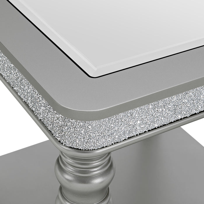 Avril End Table in Silver
