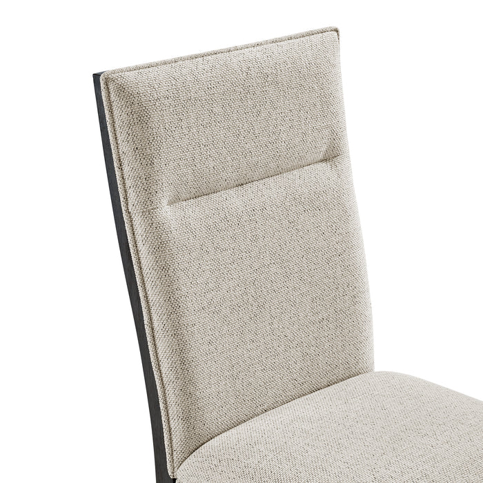 Axel Dining Chair with Light Grey Fabric in Espresso (2 Per Carton)