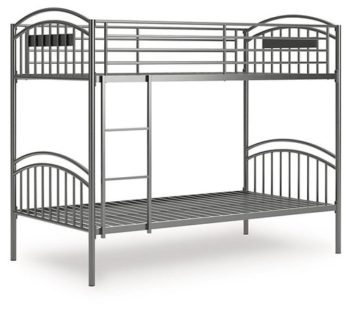 Lanceburg Bunk Bed with Ladder - Vida Furniture (Laredo,TX)