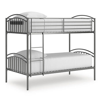 Lanceburg Bunk Bed with Ladder - Vida Furniture (Laredo,TX)