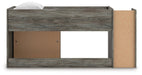Frandern Loft Bed with Bookcase Storage - Vida Furniture (Laredo,TX)