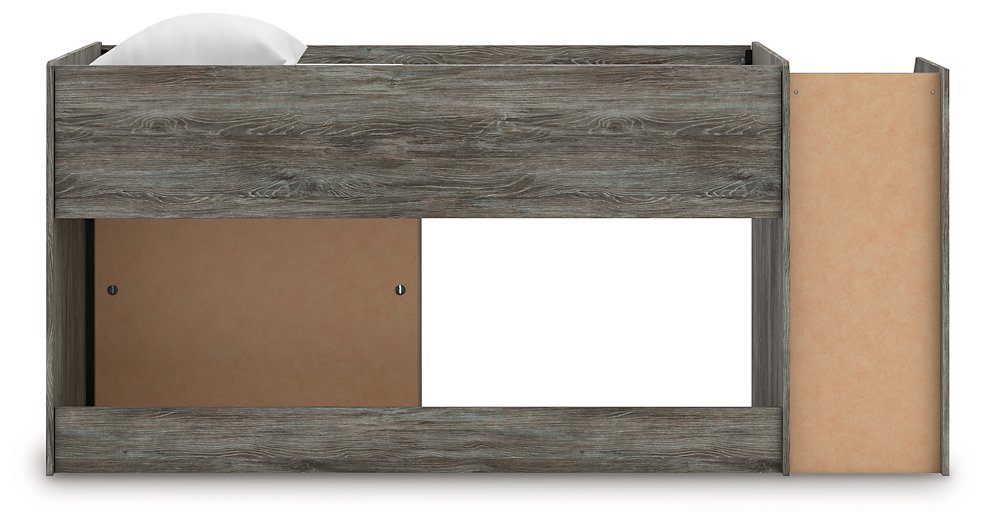 Frandern Loft Bed with Bookcase Storage - Vida Furniture (Laredo,TX)