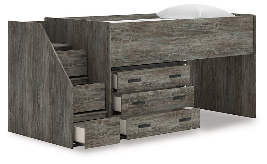 Frandern Loft Bed with Drawer Storage - Vida Furniture (Laredo,TX)