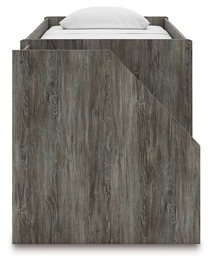 Frandern Loft Bed with Bookcase and Drawer Storage - Vida Furniture (Laredo,TX)