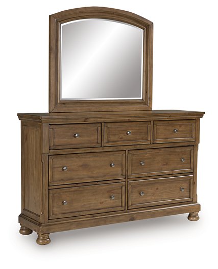 Feddinger Dresser and Mirror - Vida Furniture (Laredo,TX)