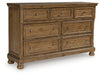 Feddinger Dresser and Mirror - Vida Furniture (Laredo,TX)