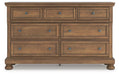 Feddinger Dresser and Mirror - Vida Furniture (Laredo,TX)