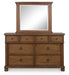 Chadworth Dresser and Mirror - Vida Furniture (Laredo,TX)