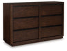 Dilenno Dresser and Mirror - Vida Furniture (Laredo,TX)