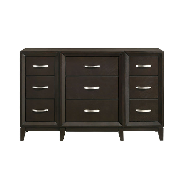 Beaumont 9-Drawer Dresser in Merlot - Vida Furniture (Laredo,TX)