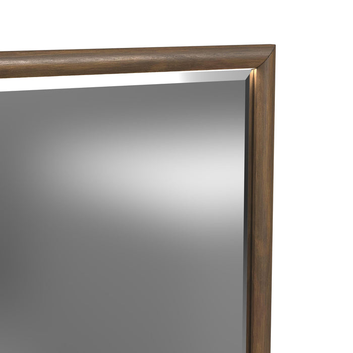 Brisbane Dresser and Mirror Set with LED in Brown