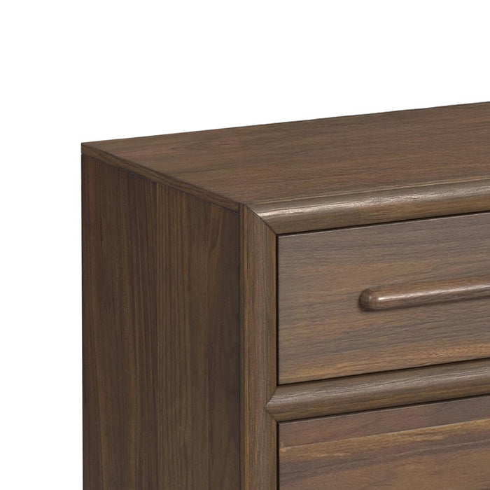 Brisbane Dresser and Mirror Set with LED in Brown