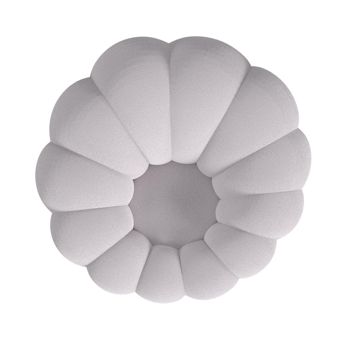 Bubble Swivel Chair and Ottoman in Grey