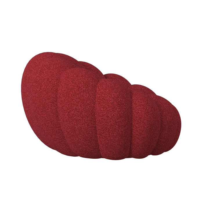 Bubble Swivel Chair and Ottoman in Red