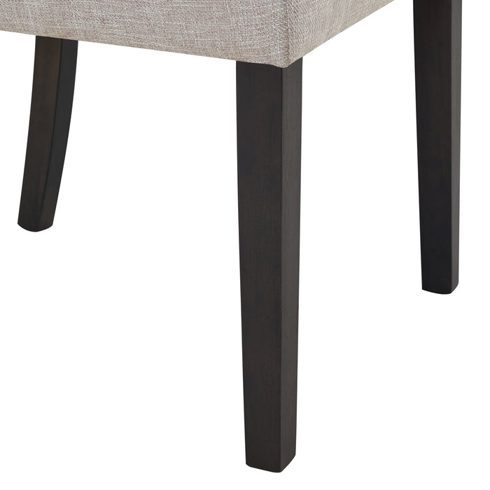 Lexi Tufted Fabric Side Chair in Beige (2 Per Pack) - Vida Furniture (Laredo,TX)