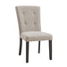Lexi Tufted Fabric Side Chair in Beige (2 Per Pack) - Vida Furniture (Laredo,TX)