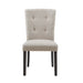Lexi Tufted Fabric Side Chair in Beige (2 Per Pack) - Vida Furniture (Laredo,TX)