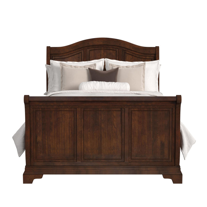 Cameron Cherry Sleigh Bed