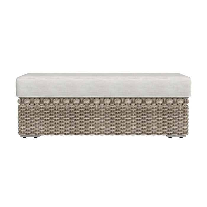 Carmona Ottoman - Natural and Olefin Beige