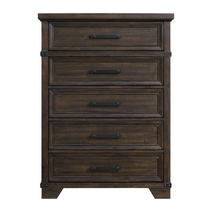 Colorado City 5-Drawer Chest in Charcoal
