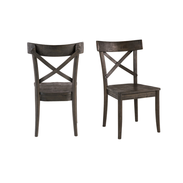 (D210-43C) Coronado- Side Chair (2/Ctn)- Chocolate - Vida Furniture (Laredo,TX)