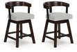 Haddigan Counter Height Barstool (Set of 2) - Vida Furniture (Laredo,TX)