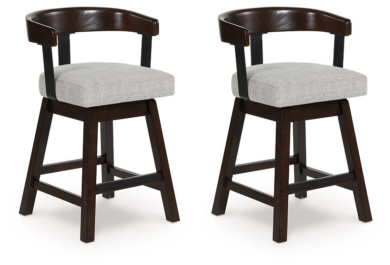 Haddigan Counter Height Barstool (Set of 2) - Vida Furniture (Laredo,TX)