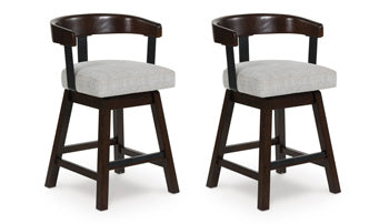 Haddigan Counter Height Barstool (Set of 2) - Vida Furniture (Laredo,TX)