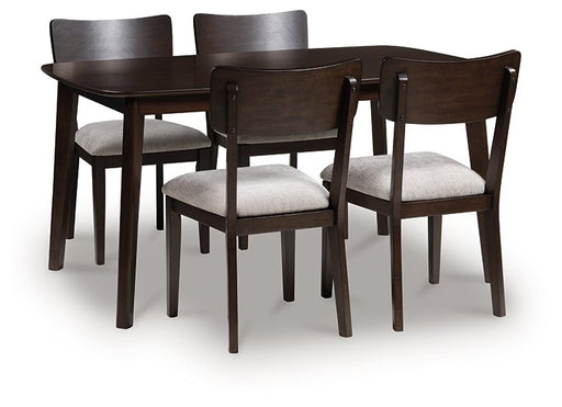 Mallenette Dining Table and 4 Chairs (Set of 5) - Vida Furniture (Laredo,TX)