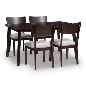 Mallenette Dining Table and 4 Chairs (Set of 5) - Vida Furniture (Laredo,TX)