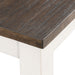 Martin 5 Pc Dining set (Dark Brown Top - White Base) - Vida Furniture (Laredo,TX)