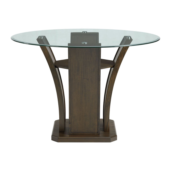Dapper Round Counter Height Dining Table in Walnut