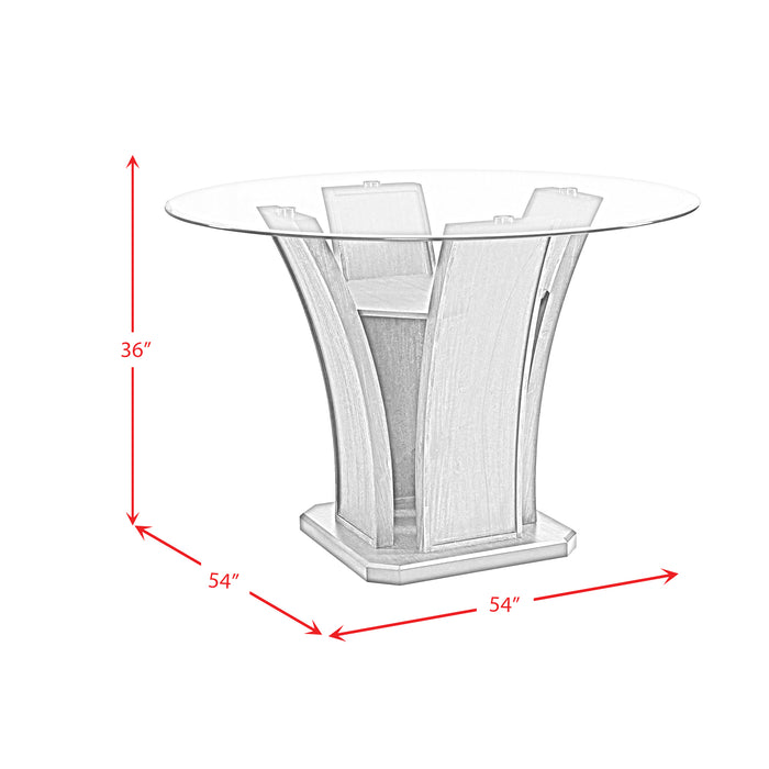 Dapper Grey Round Counter Table