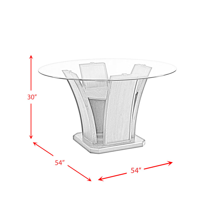 Dapper Grey Round Dining Table